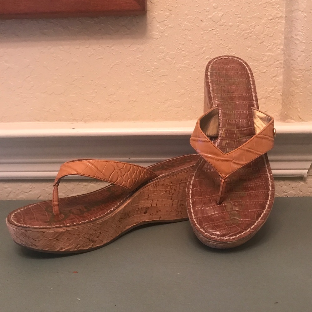 Sam Edelman Cork Wedge Sandals